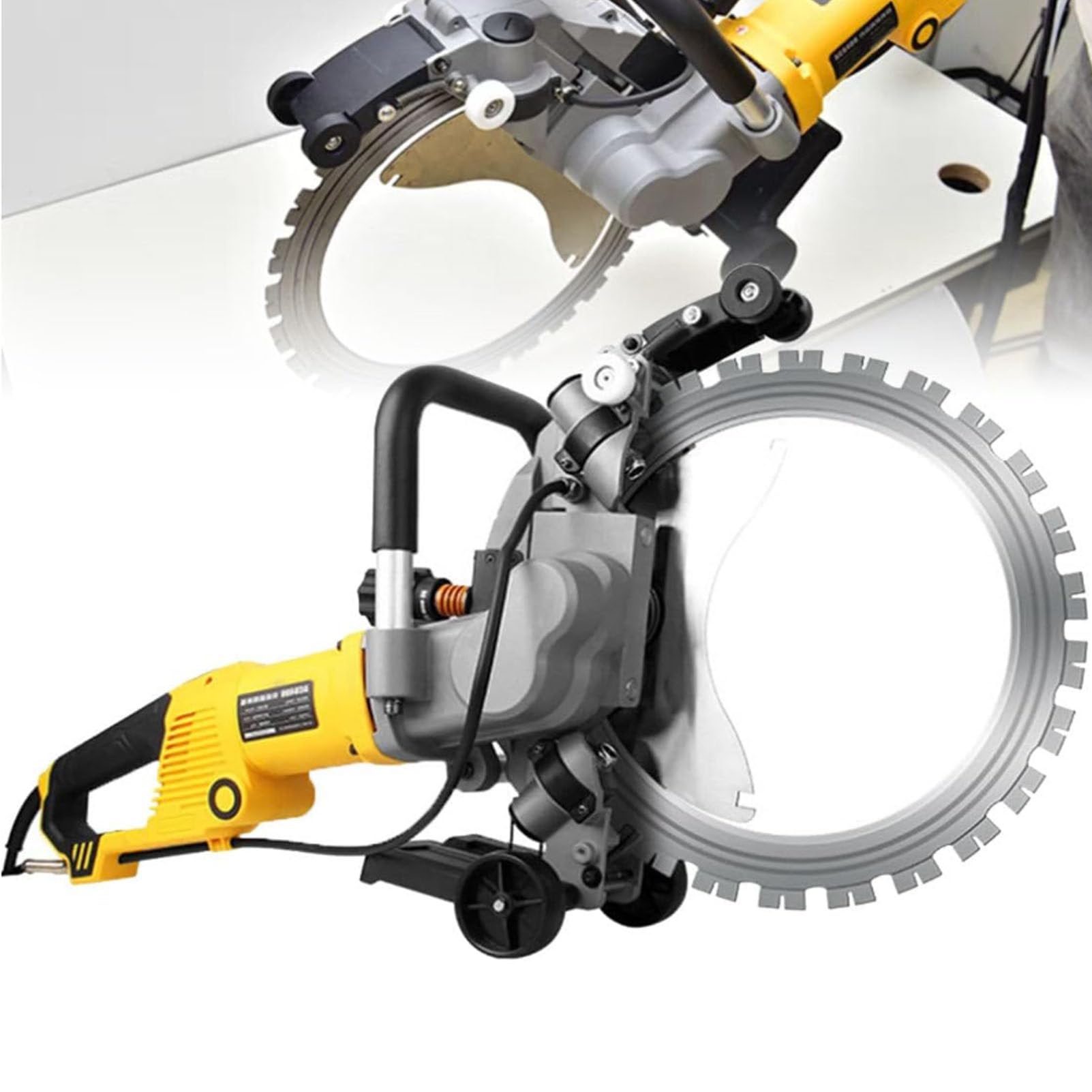Electric Concrete Ring Saw with Brushless Motor, Wet Water Supply,for Metal, Stone, Rebar, and Brick Cutting (Ac8400)