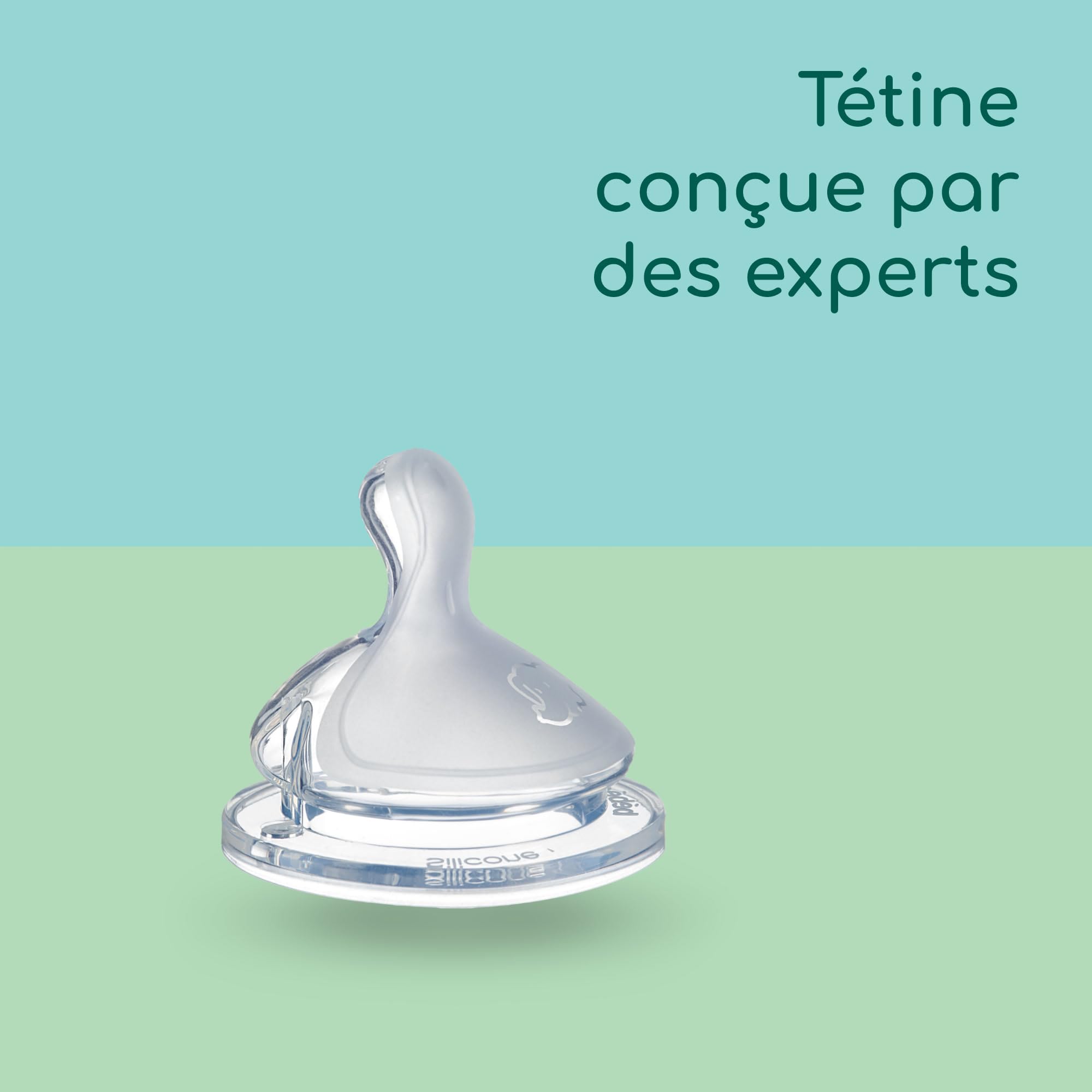 Bebeconfort Physio Air Kit complet biberons, Essentiels alimentation au biberon, 0 mois+, 6 biberons, tétine et goupillon 2-en-1, tétine de forme physiologique, design anti-coliques