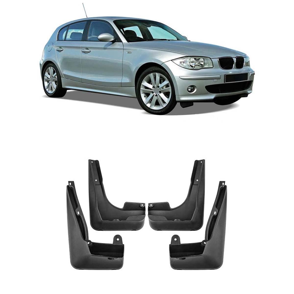 Garde-Boue pour Voiture Accessoires Extérieurs BMW 1 Series 2007-2011