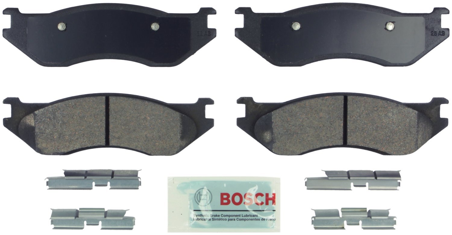 Bosch BE1324H Blue Disc Brake Pad Set with Hardware - FRONT — view 131