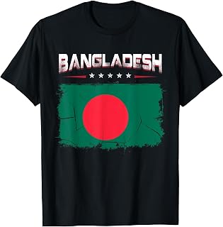 Patriotic Vintage Bangladeshi Flag Bangladesh T-Shirt