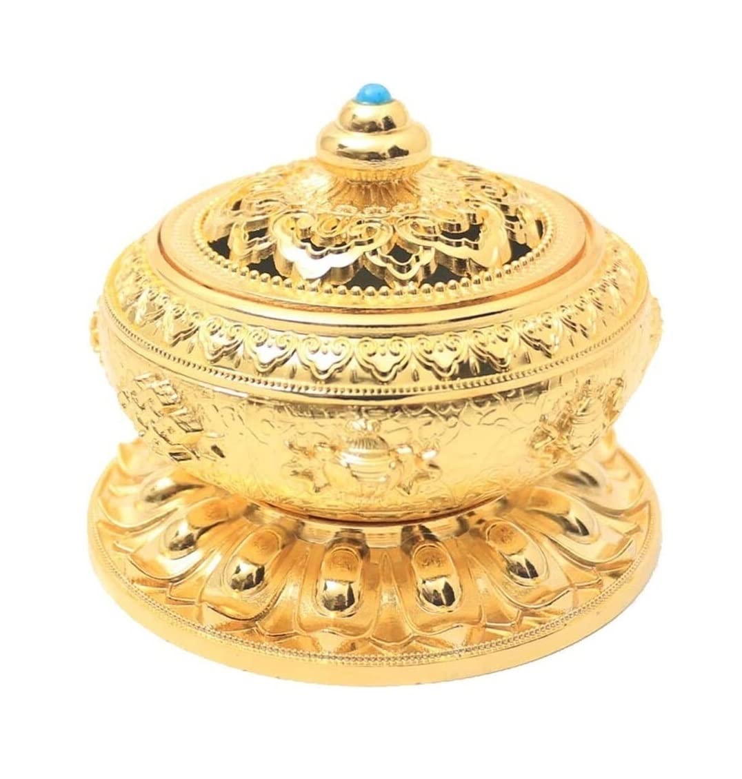 Incense Burner Lotus Incense Burner Aromatherapy Stove Room Sandalwood Furnace Stick Cone Holder Decor Holders Home Decor(Yellow)