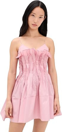 MarquesAlmeida Womens Cinched Pleated Mini Dress