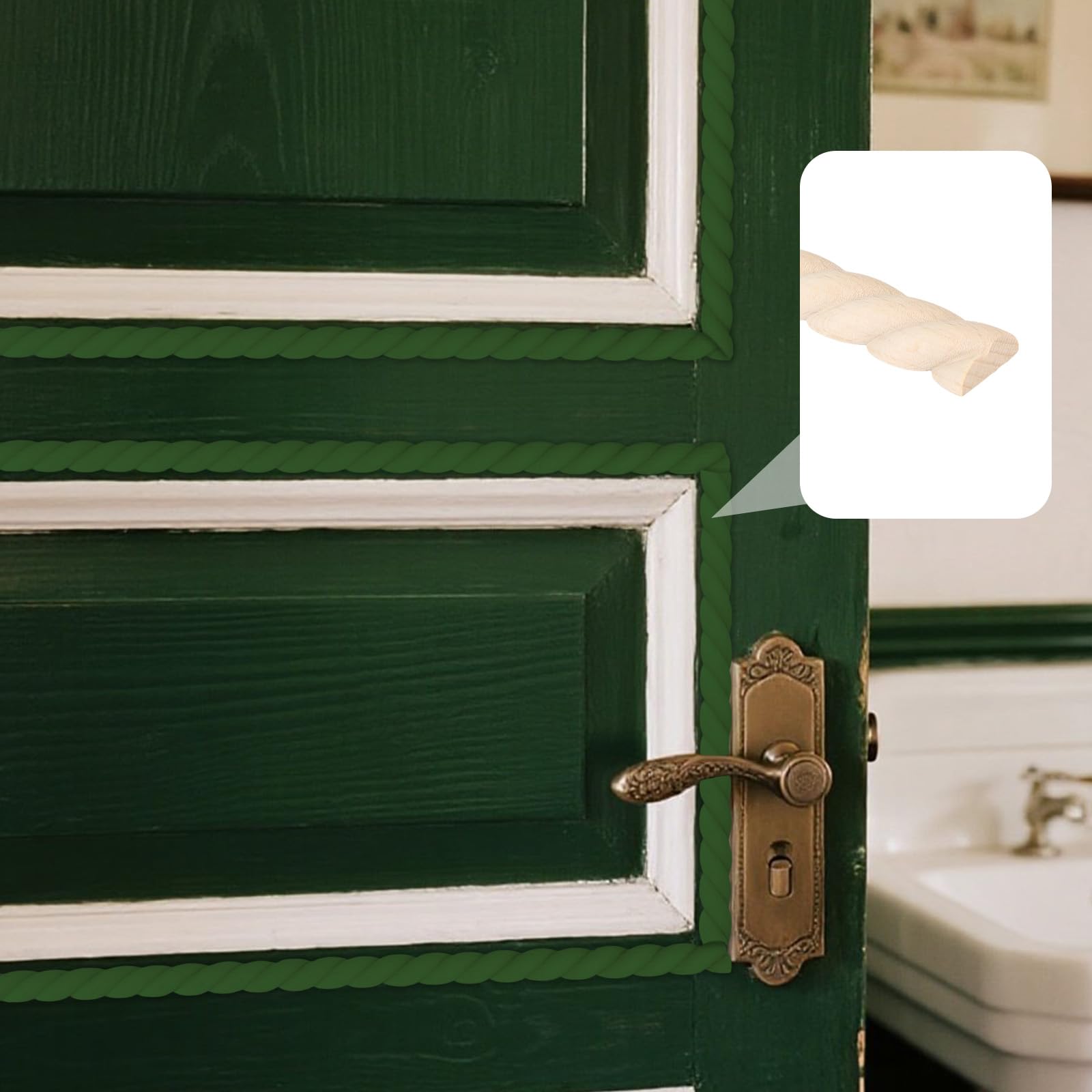 12pcs Unfinished Wood Trim - Image 3