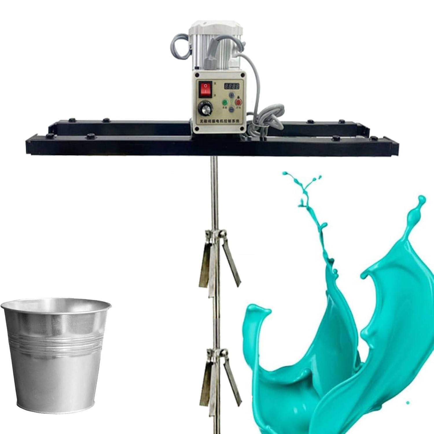 YNBSHGAA IBC Agitator Electric Mixer, 2100W Portable Tank Stirring Machine for Paint and Ink Dissolution, Commercial Grade