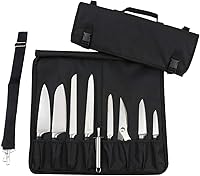 Vista 1 de Tosnail Bolsa enrollable para cuchillos de chef con asa de transporte y correa para el hombro, bolsa de almacenamiento de cuchillos de cocina