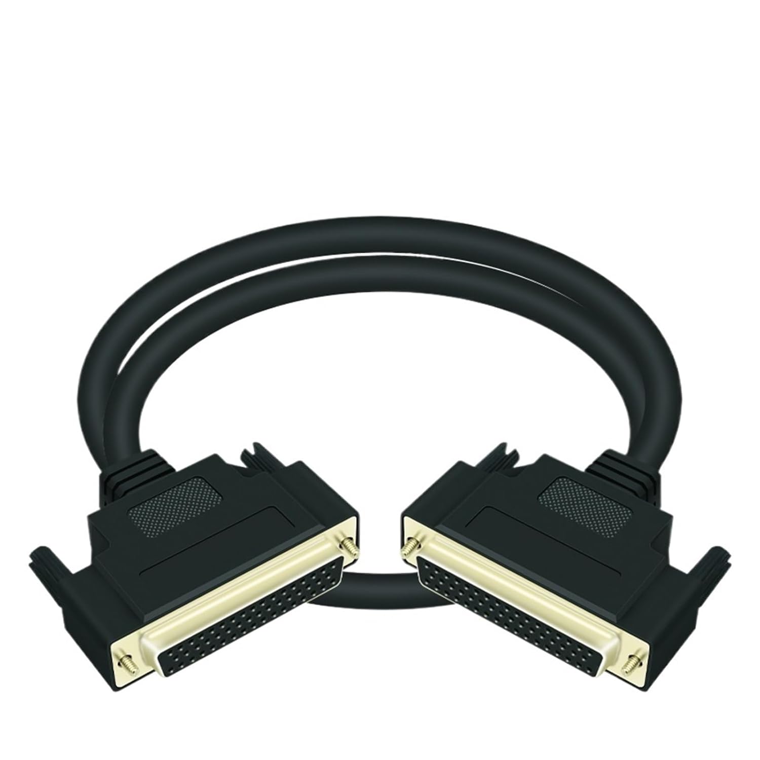 DB50 Data Extension Cable Industrial Control Terminal Block Cable high Speed 3-Row DB 50 pin Male to Female Shielded Cable(Female to Female,5M)