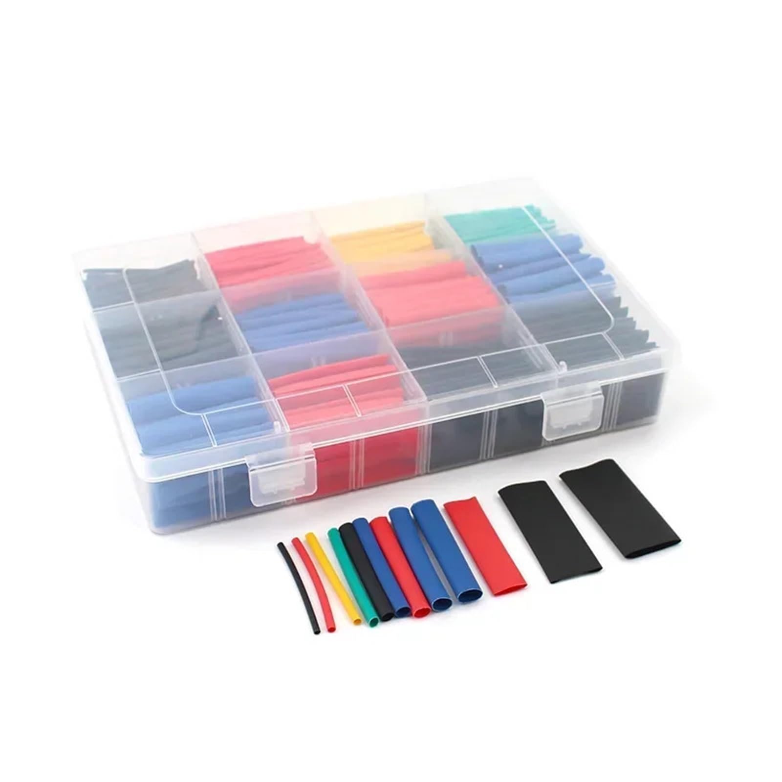 Kit de Tubos termorretráctiles de 164/280/328/580/750 Piezas, Fundas de Aislamiento for Cables termorretráctiles, Kit Surtido de Fundas for Cables eléctricos DIY(580pcs in Box)