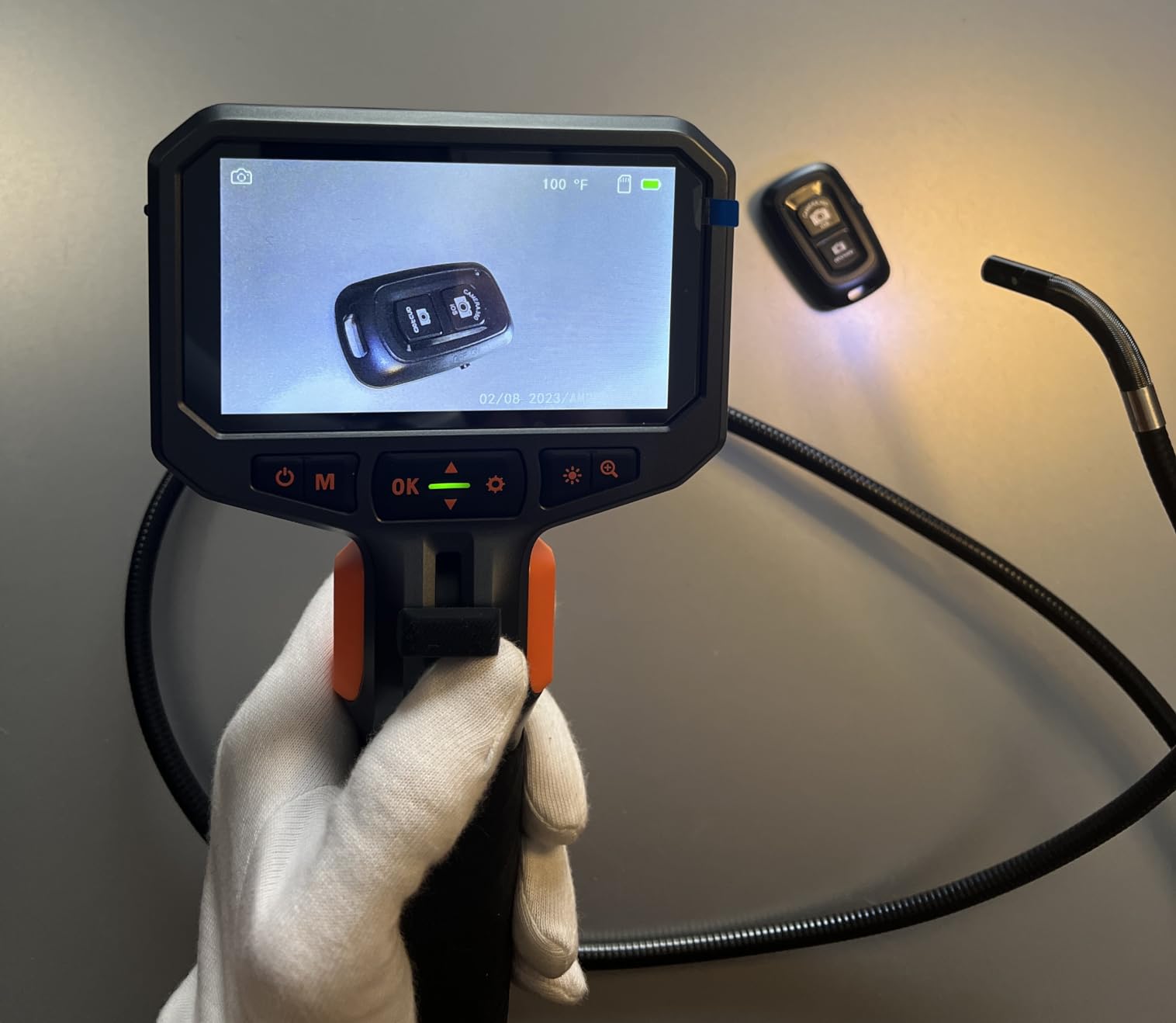 Articulating Borescope with Dual Lens Endoscope Camera, Teslong Two-Way ...