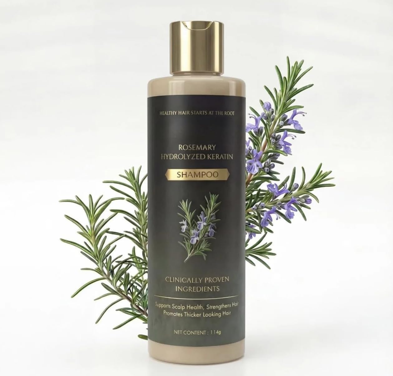 Organic Rosemary Hair Growth Shampoo | Natural Thickening & Strengthening Formula with Hydrolyzed Keratin & Pure Rosemary Extract | Promotes Fuller, Healthier Hair (100 gm, pack of 1)-picture-20