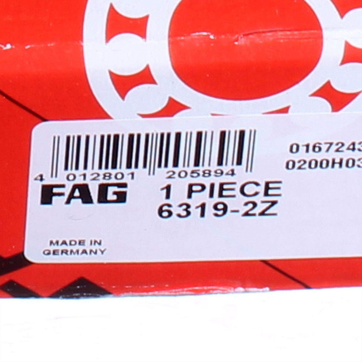 FAG Cuscinetto a Sfere a Gola Profonda Monopetto 6319-2Z