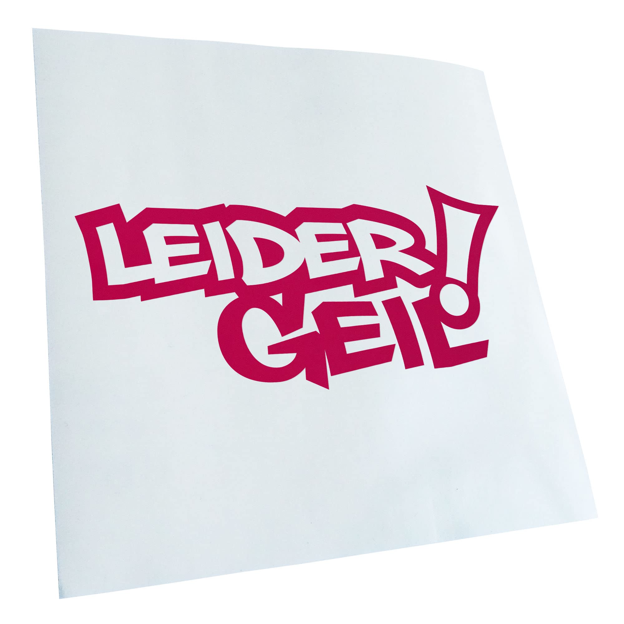 Racing Die Cut JM Decal Sticker 20 x 9 cm with German Text Leider geil [Unfortunately cool]
