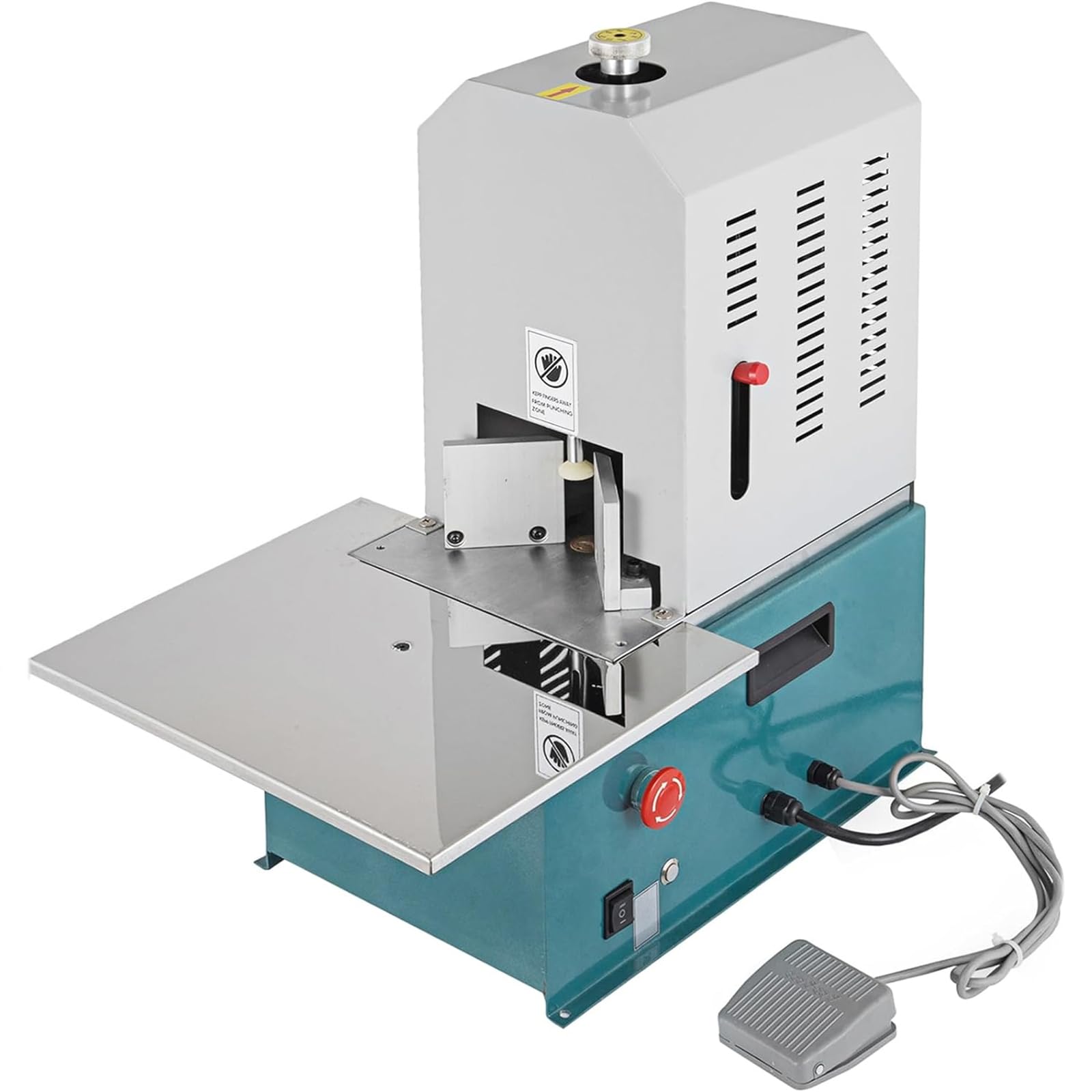 YXZQLOZ Electric Round Corner Machine, Heavy Duty Fillet Paper Cutter Machine with Foot Pedal and Positioning Baffle, No Offset No Burrs, for Card
