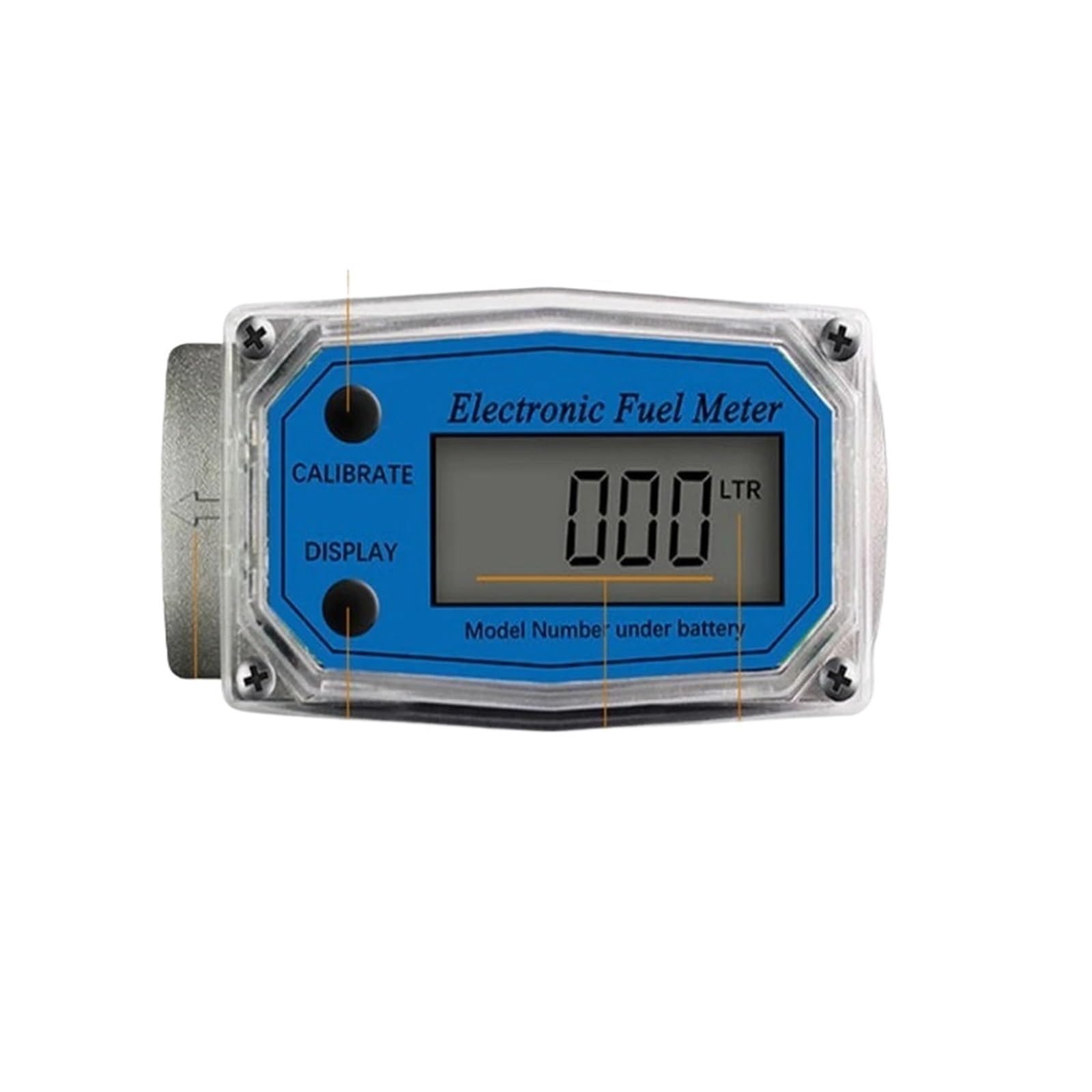 Medidor De Flujo Digital, Medidor De Flujo De Agua Portátil, Pantalla LCD, Medidor De Combustible Y Aceite, Indicador De Flujo, Sensor De Queroseno, Medidor De Gasolina(1.5 inch)