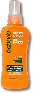 Babaria - Spray Protector Solar Capilar, Con Filtro Solar, Vitamina B5 y Aloe Vera, Protege el Pelo y el Cuero Cabelludo, Evita la Sequedad y Decoloración del Cabello, Vegano, Unisex - 100 ml