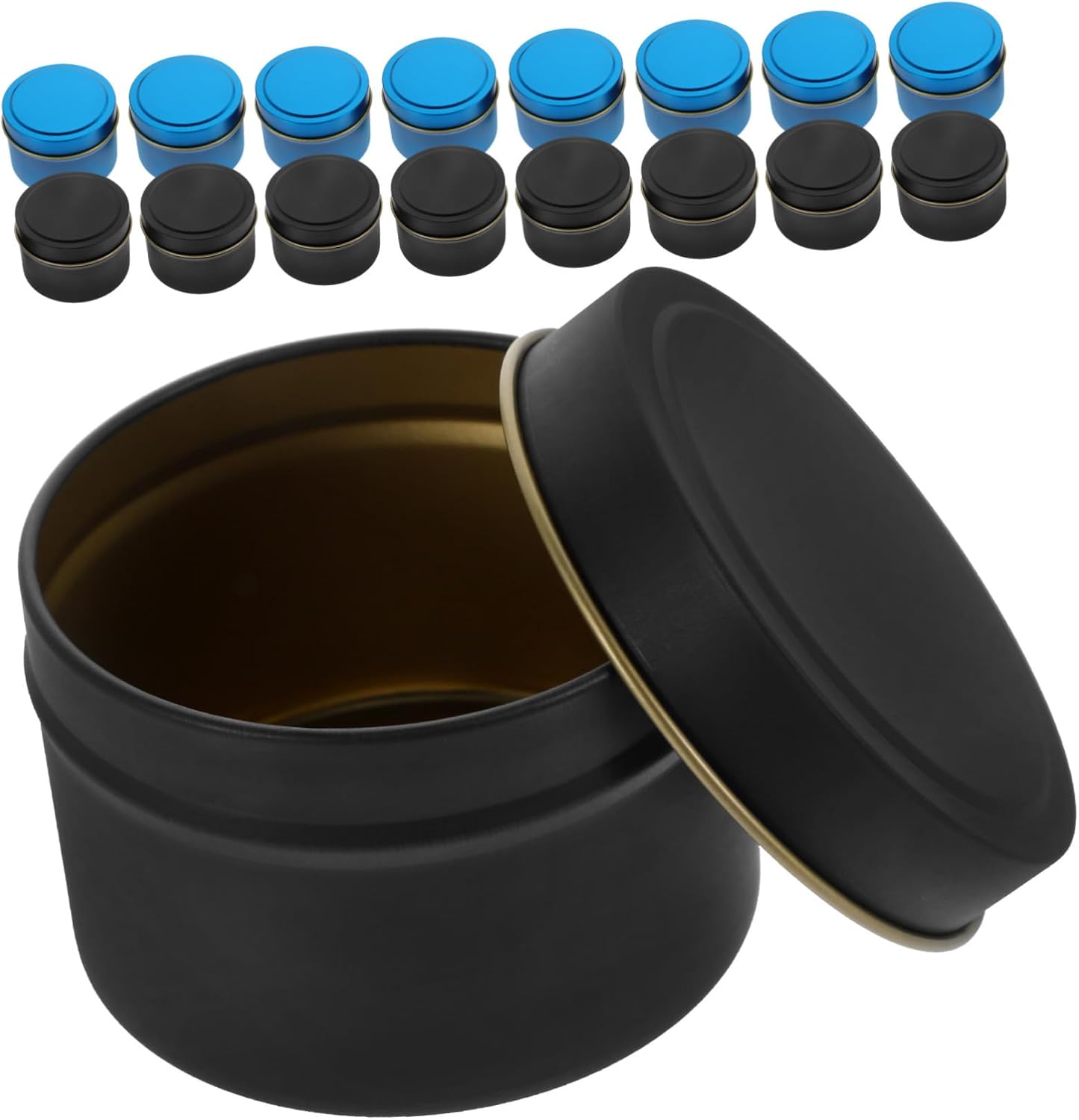 Uonlytech 24pcs Candle Making Jars DIY Containers Empty Candle Jars Tealight Holder Storage Containers