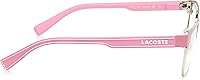 Vista 3 de Lacoste Gafas graduadas L 3112 650 Rosa Mate, Mate rosa