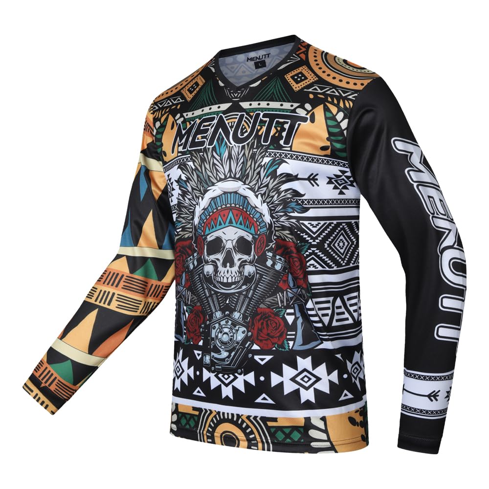 Mexico Jersey MENUTT Racing Men's Long Sleeve Off-Road Mountain
