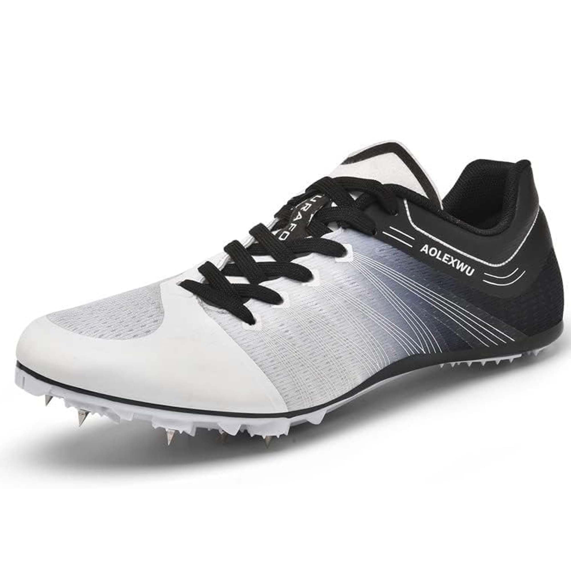 AOLEXWU Track and Field Shoes 8 Spikes Running Racing Shoes Professional Sprint Sport Sneakers Track Spikes Distance Running Jumping Shoes for Men Women Kids Boys Girls