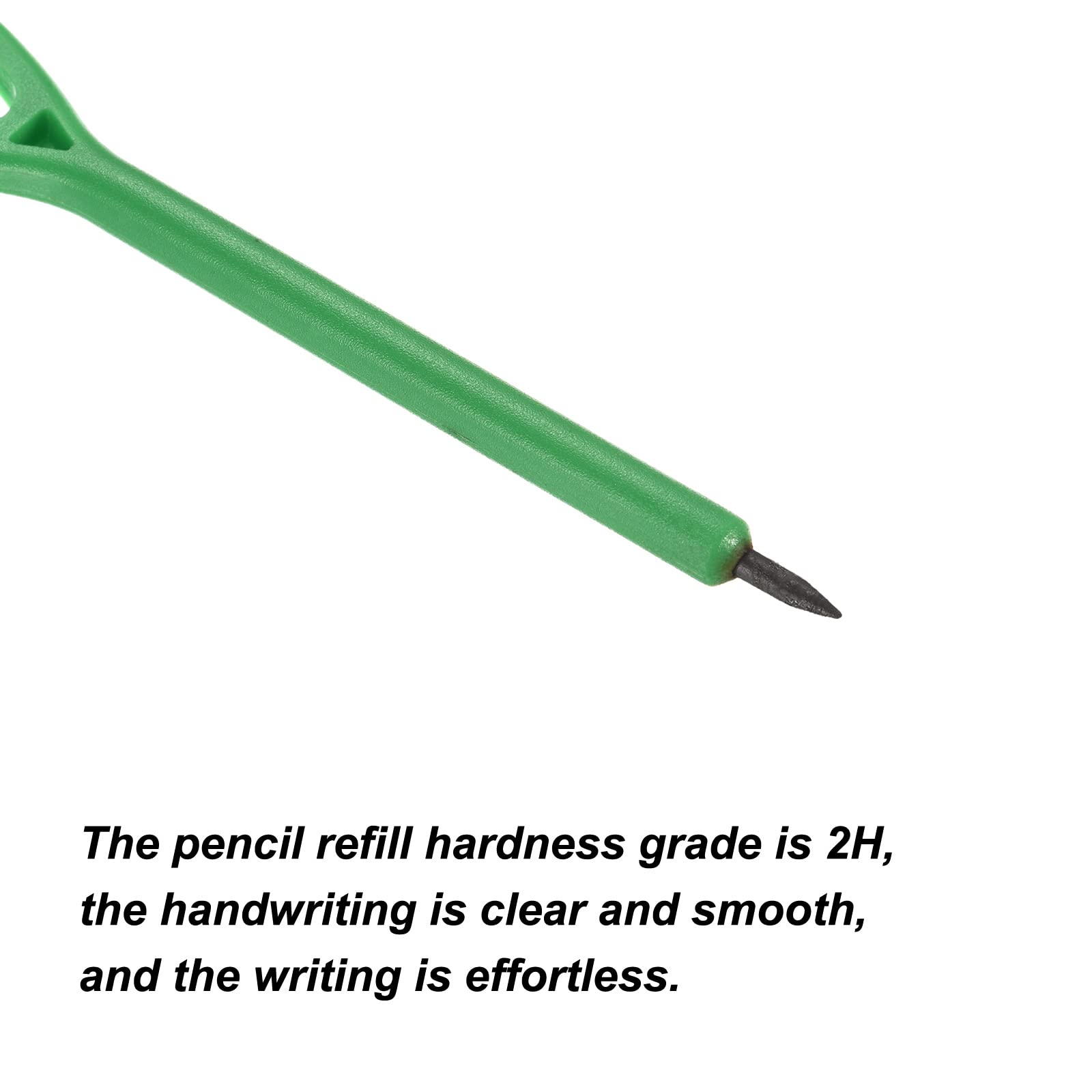 PATIKIL Golf Scoring Pencils with Eraser, 10 Pack Rectangle Clip Plastic 2H Marker Pens for Sport Games Meeting Green - Image 4