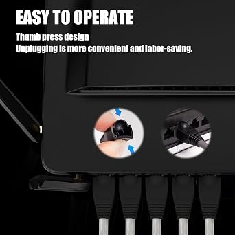 RJ45 Cable Plug Protectors,100 Pcs Ethernet Cable Connector Boots Cover