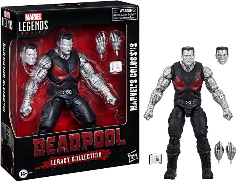 Marvel Legends Series Colossus, Deadpool Legacy Collection Figura de acción coleccionable de lujo de 6 pulgadas | Marvel Legends Deadpool Figura de acción de 6 pulgadas Legacy Collection Deluxe - Coloso