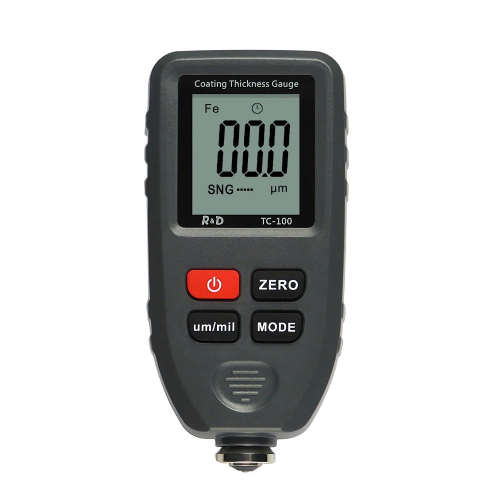 Medidor de espesor Medidor De Espesor TC100, Probador Pintura Automotriz, Instrumento Manual Medición FE/NFE(Gray)