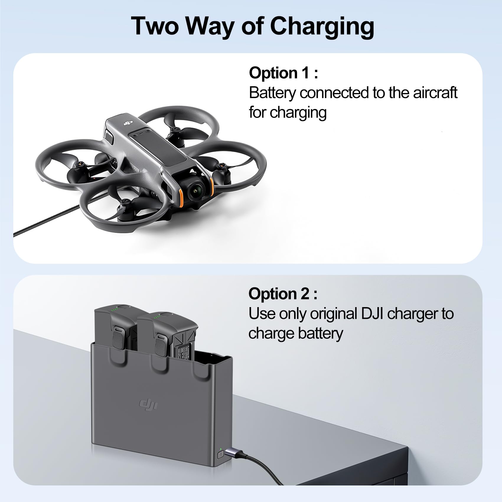 COOLSHOW Intelligenter Flug Avata 2 Akku Ersatz 2150mAh 1 Stück bietet 23 Minuten Maximale Flugzeit Kompatibel mit DJI Avata 2 Drohne (Nicht für Avata 1)