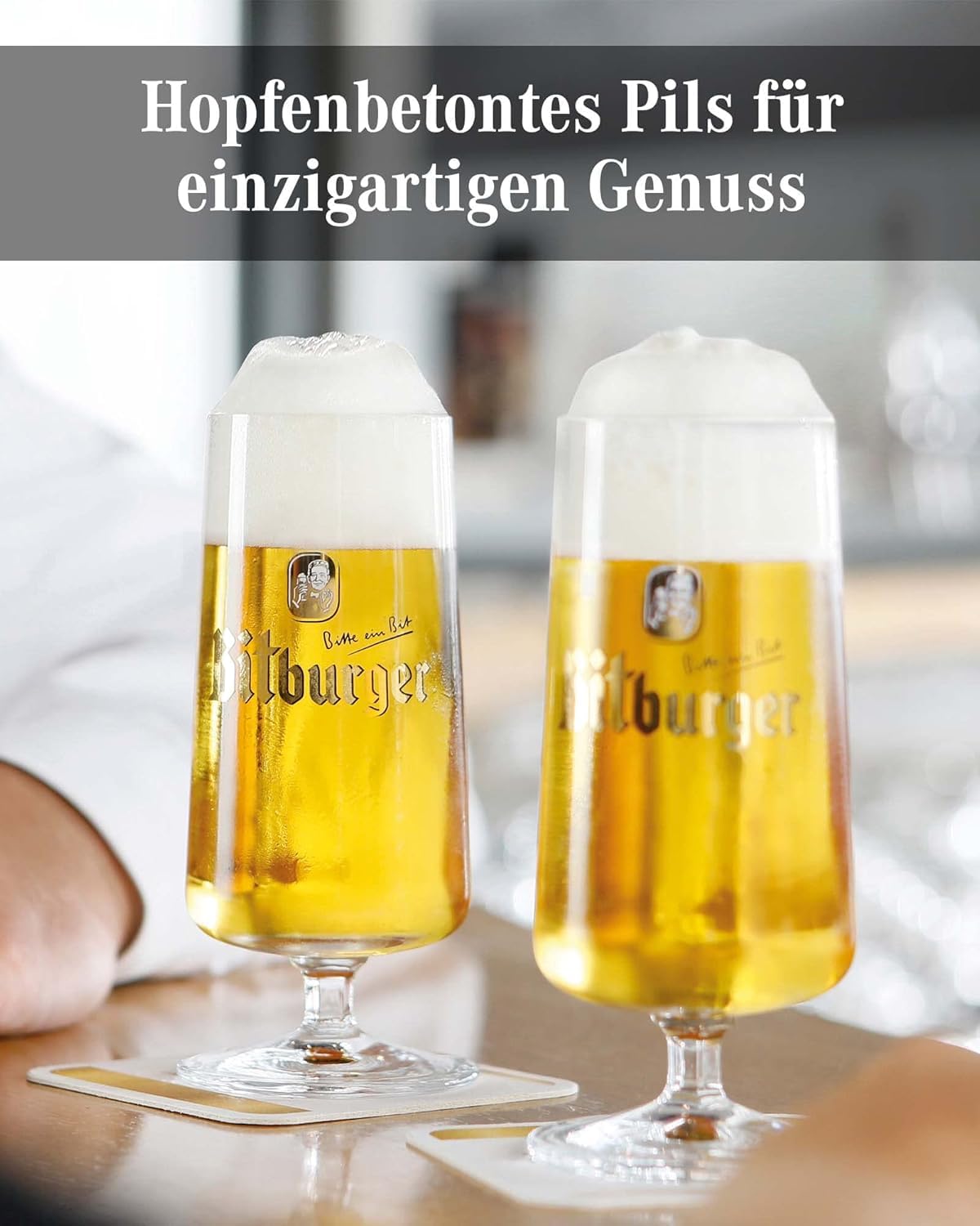 Bitburger Premium Pils - Dosen-Bier (24x 0,5l) - Leichter, Feinherber Pilsgenuss - Intensives Hopfenaroma - Nach Deutschem Reinheitsgebot gebraut - WM Edition: nur so lange der Vorrat reicht