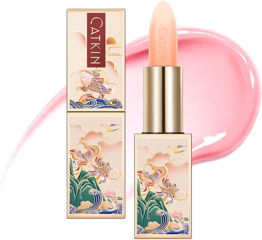 CATKIN Moonlight Lip Balm, Colour Changing Lipstick, Natural Hydrating Tinted Lip Balm, Chapstick Lip Balms with Vitamin E for 8h Moisture for Dry Cracked Lips, 3.5g