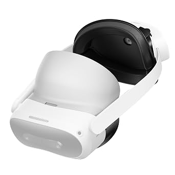 Facial Interface for Pico 4 with Dual Breathable Face Cushions, Expandable to Halo Strap, Light-Blocking Design, Strong Magnets, Comfortable Accessories for Pico 4 VR Headset 4-in-1