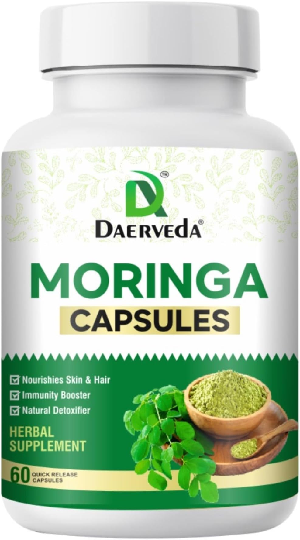 Dev Ayurveda Moringa Capsules 60N II Quick Release Capsules