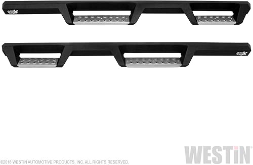 Miniatura 2 de Westin 56-132952 barras de acero inoxidable HDX Drop Nerf para Wrangler JK Unlimited 2007-2018 de 4 puertas, par negro texturizado