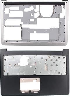 MOTOKU Laptop Palmrest Upper Case Keyboard Bezel and Bottom Case Base Cover Chassis Replacement for Dell Inspiron 15-5547 5542 5545 5548