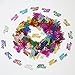 Happy Birthday Confetti 50g 1000 Pieces Multi Colors Mixed Happy Birthday Words Letters Confetti for Birthday Party and Special Events Table Scatters Decorations (Multi Colors Mixed)
