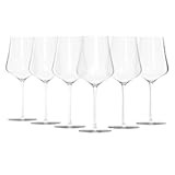 Gabriel-Glas Crystal Wine Glasses&comma; Set of 6 with Gift Box - Premium&comma; Universal Wine Glass for Red and White Wine - Dishwasher Safe&comma; Lead-Free&comma; 16 oz