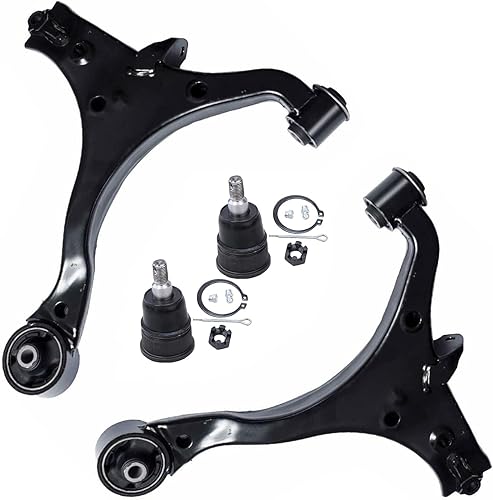 Miniatura 90 de Detroit Axle - Kit de brazos de control delanteros de 4 piezas para Nissan Cube 2009-2014, Nissan Versa 2007-2012 2 brazos de control inferiores con