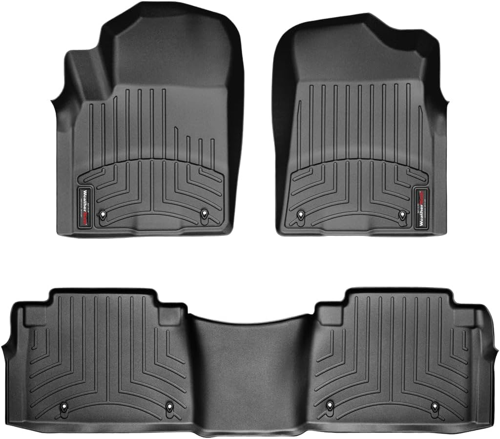 WeatherTech Custom Fit FloorLiners for Infiniti QX80, QX, Armada - 1st & 2nd Row (44336-1-2), Black