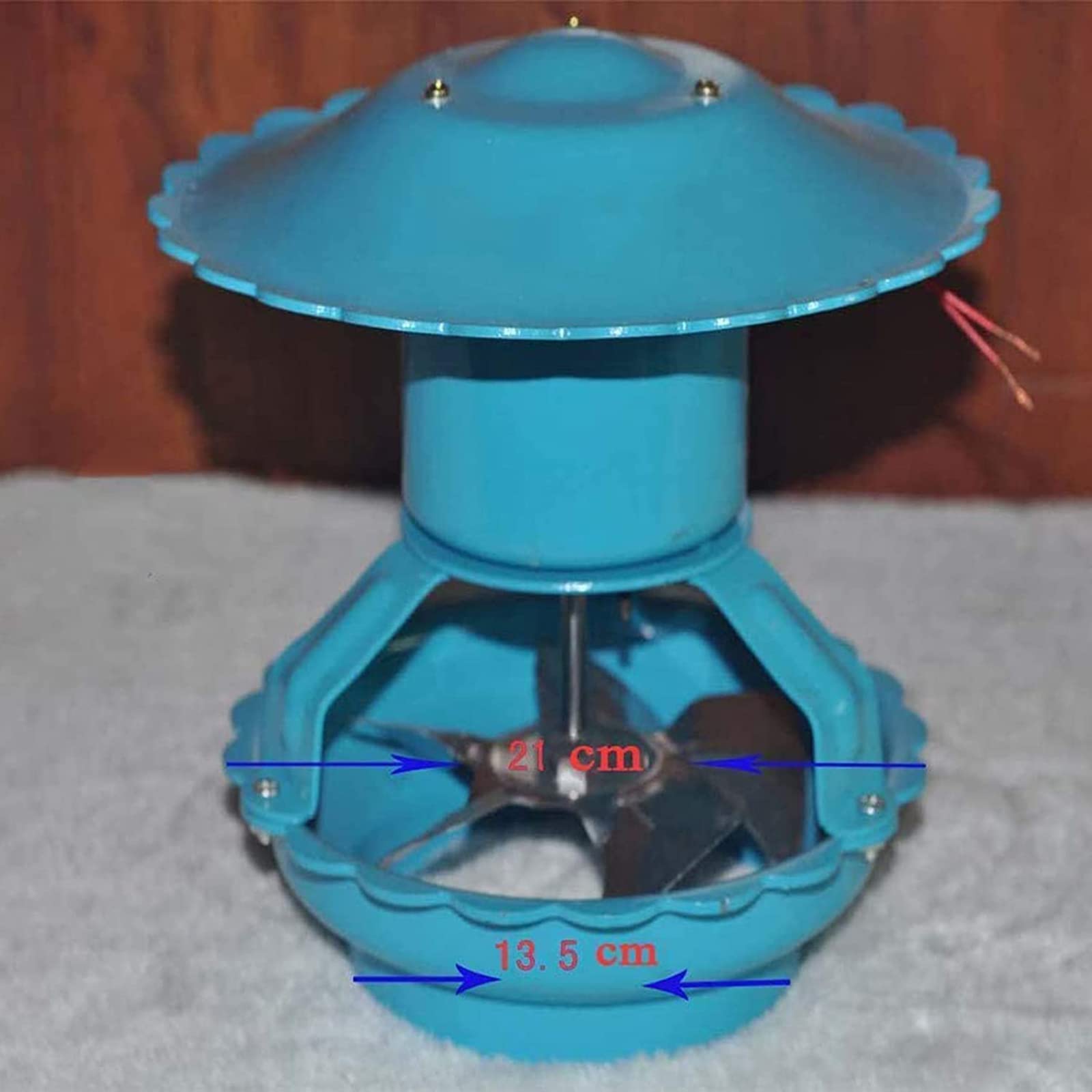 Aspiratore Camino, 100 Watt 8 Foglie Camino Aspiratore Camino, Evacuatore Fumi Camino, Estrattore Aria Esterna, Attacco Camino