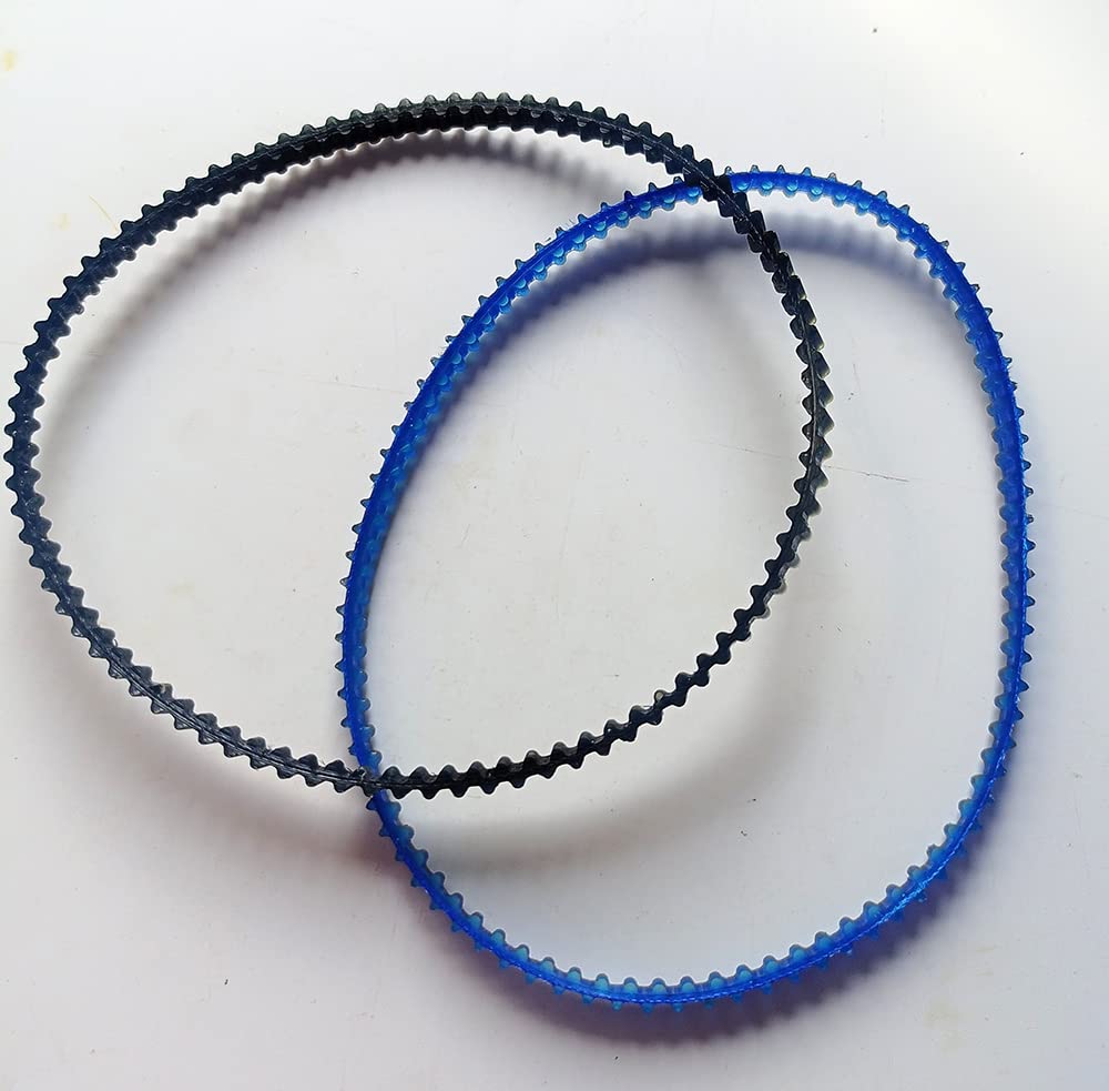 Universal Sewing Machine Nylon Motor Belt (2 Pcs) Width - 6mm & Round Dia - 115 mm (Black & Blue)