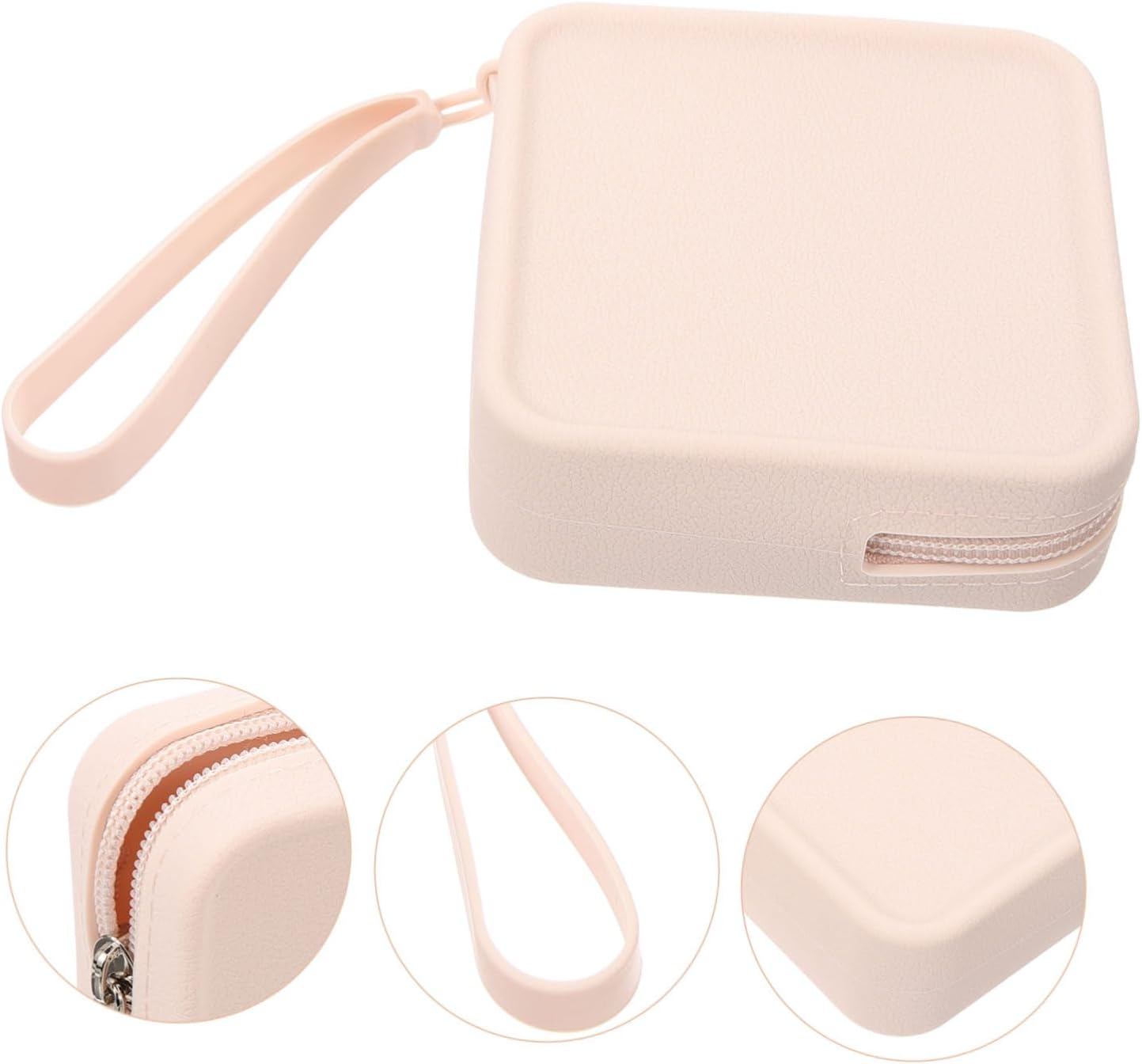 Ipetboom Silicone Period Bag for Teens Portable Tampon Holder Sanitary Napkin Pouch Compact Design for First Menstrual Cycle for Young Off