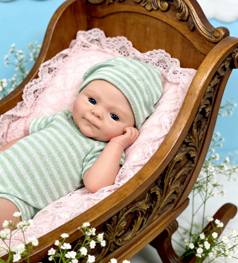 Muñeca Reborn Realista de Silicona 16 Pulgadas miniatura 2