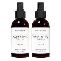 Vista 69 de Muse Apothecary Flush Ritual - Aerosol para inodoro aromático y refrescante, usar antes de ir, 4 onzas, infundido con aceites esenciales naturales