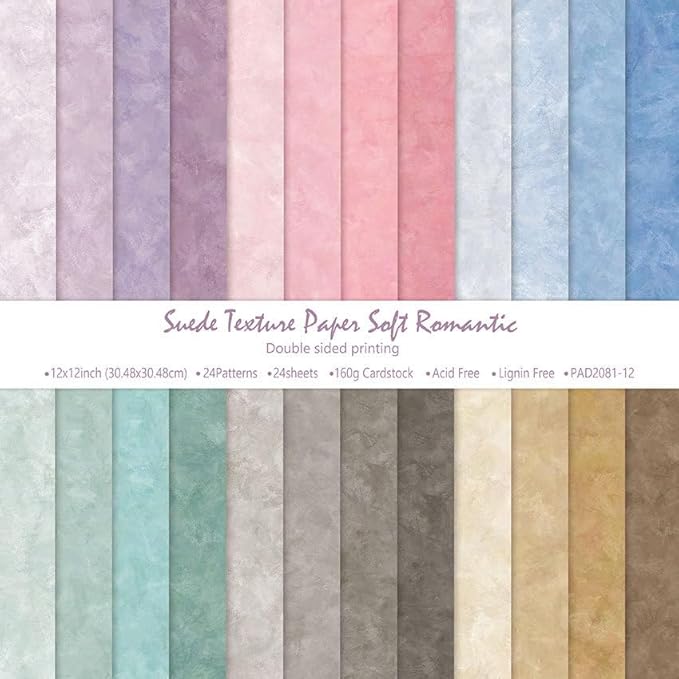 Vintage Bohemian Scrapbook Paper 12x12 - 24 Sheet Double-Sided Bobo Floral Pattern Paper Pad