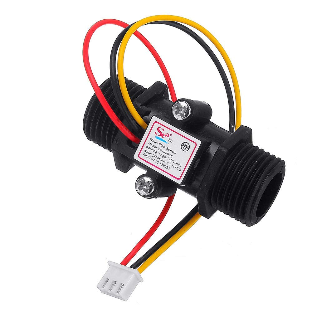 Capteur de débit d'eau YF-S201C pour automatiser l'arrosage du jardin connecté