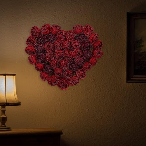 Miniatura 8 de IPOPU Rosas de seda rosadas, 20 unidades, rosas artificiales, flores secas rosas para ramos de boda, flores sintéticas para decoración del hogar,