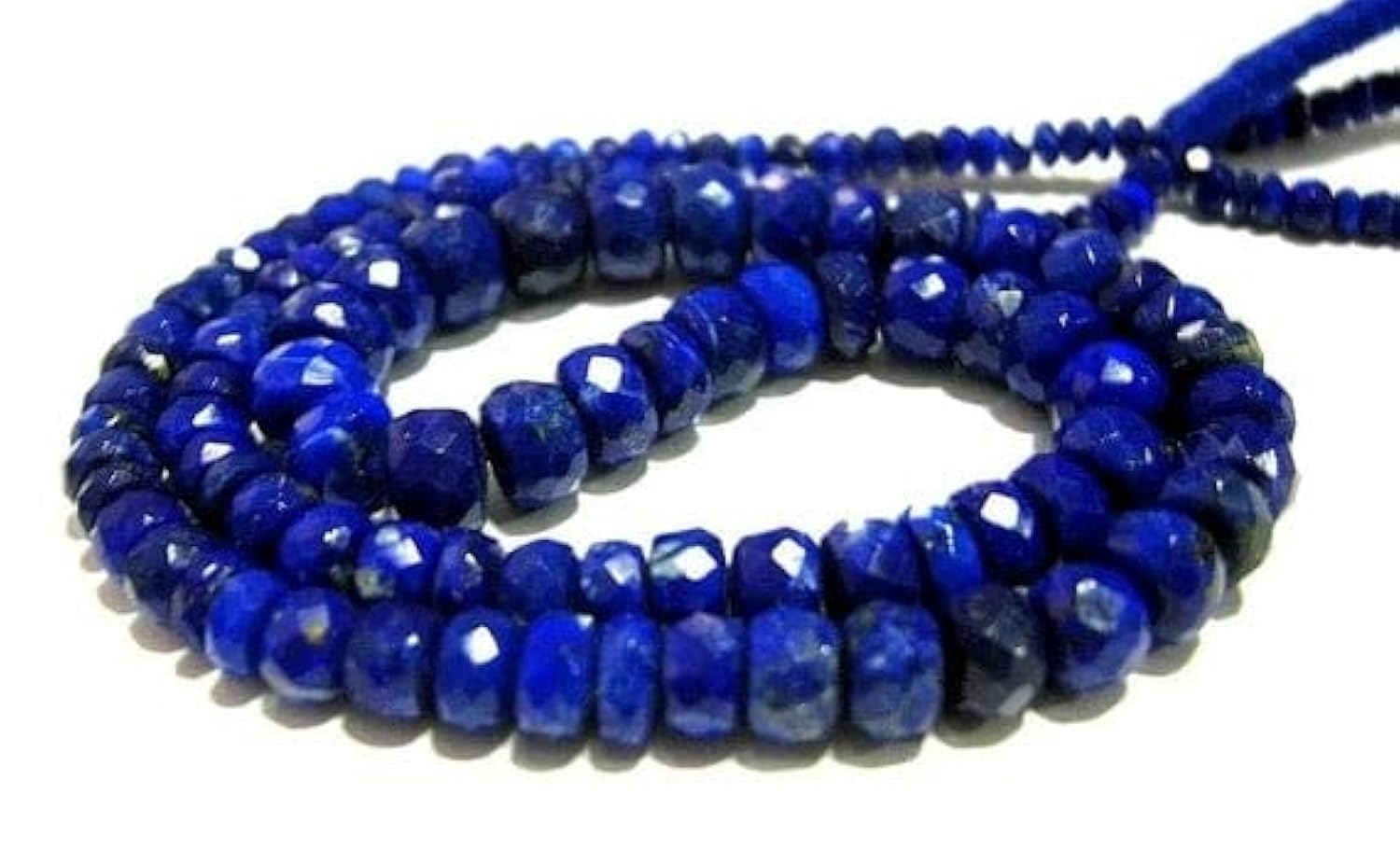 Lapis-lazuli naturel facetté 3-7mm pour la fabrication de bracelets en pierres naturelles DIY