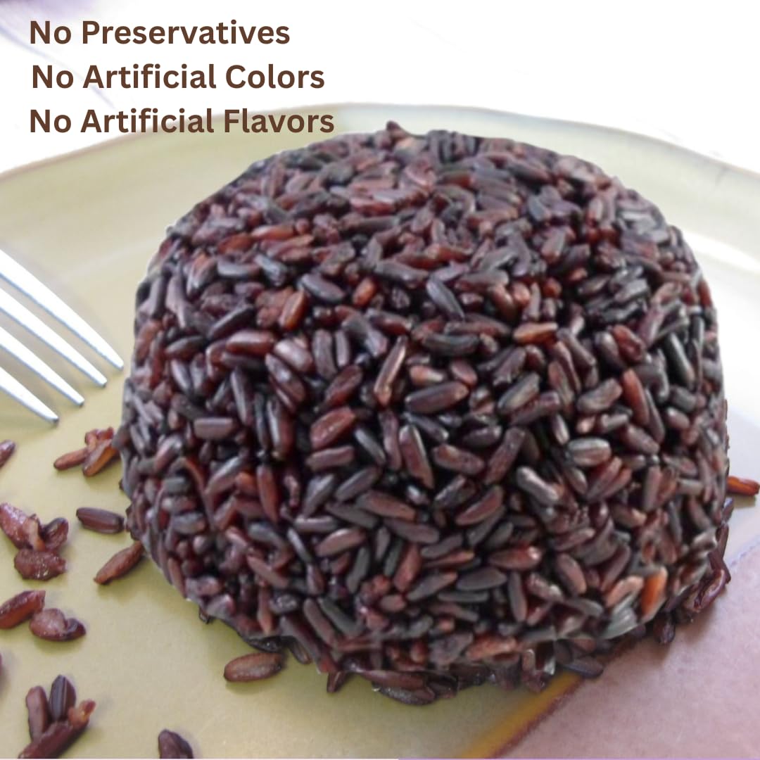 Organic Riceberry Rice 8 LB Value Pack - Purple Thai Black Jasmine Rice - USDA Certified - Premium Freshness - Small Lot Harvest Direct from our Farm to your Table