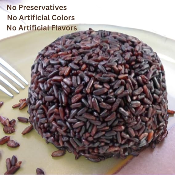 Organic Riceberry Rice 8 LB Value Pack - Purple Thai Black Jasmine Rice - USDA Certified - Premium Freshness - Small Lot Harvest Direct from our Farm to your Table