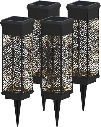 Koda Solar Flora Square Bollard Light 4-Pack